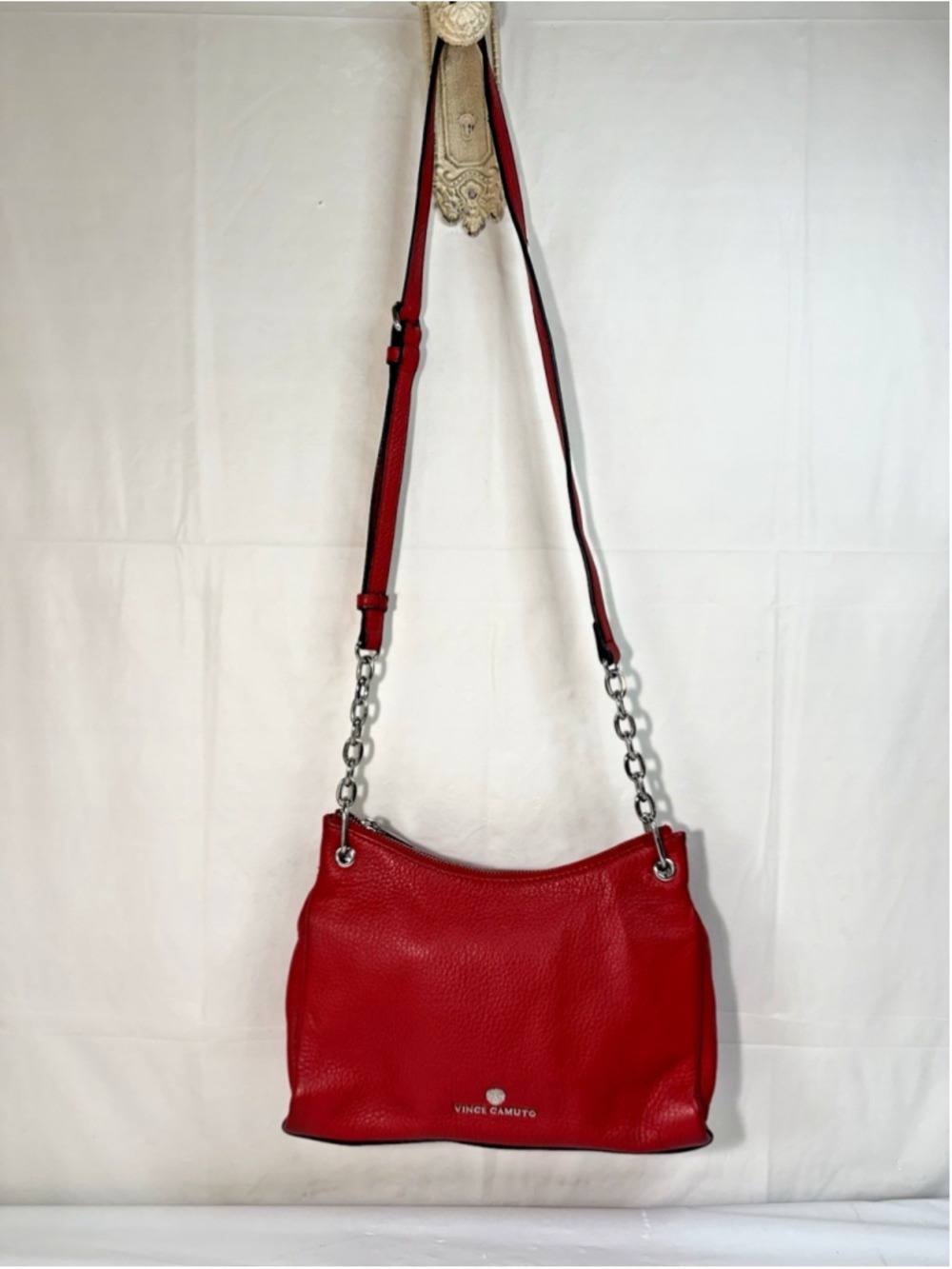 Vince Camuto ESTIE CHERRY Red Crossbody LEATHER